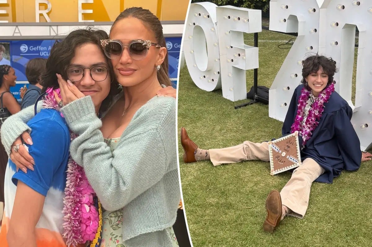 Jennifer Lopez shares photos from twins' graduations after one adopts new name — Pagesix