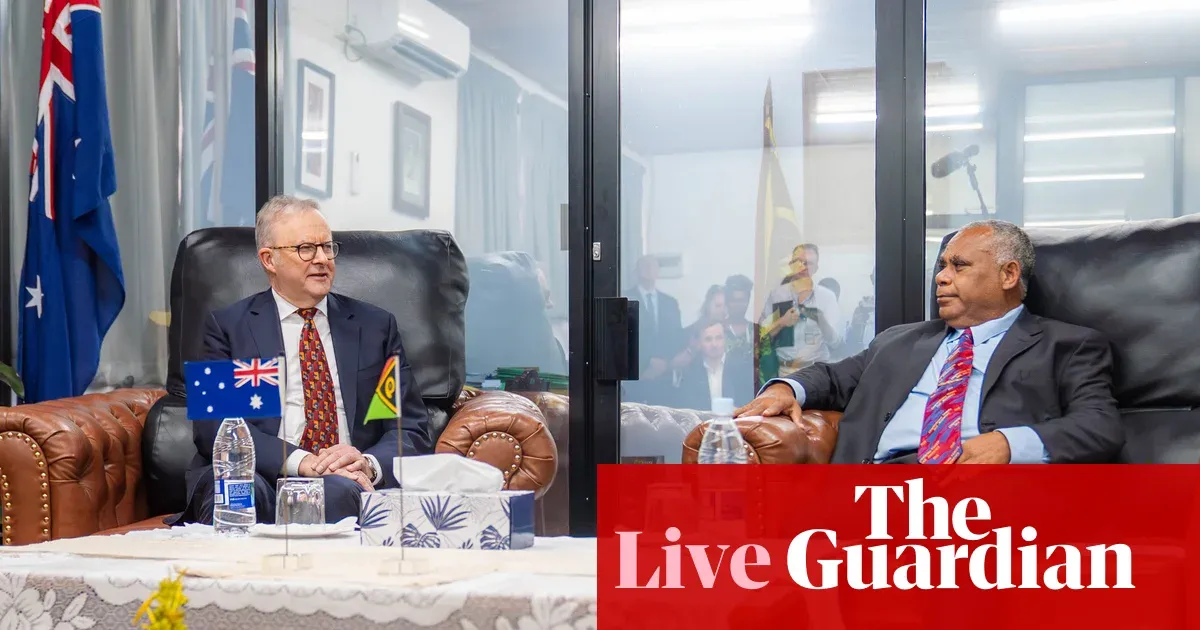 Vanuatu PM in Canberra as treaty talks continue; bird flu and legal updates — World news | The Guardian
