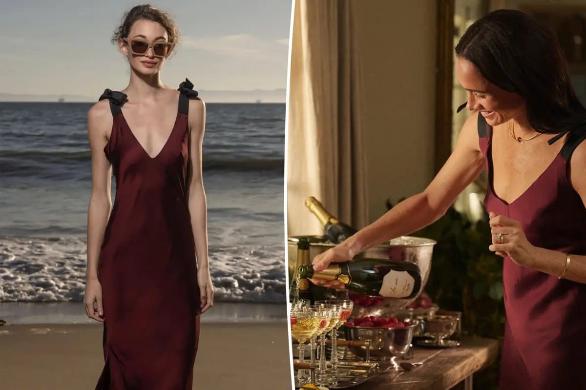 Meghan Markle's Heidi Merrick slip dress is back in stock — Pagesix