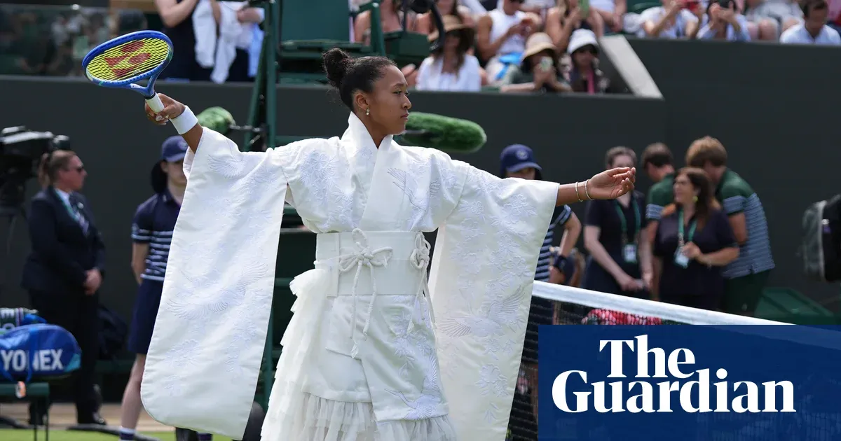 Naomi Osaka wows Wimbledon crowd with kimono-inspired outfit — Lifestyle | The Guardian