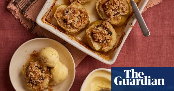 Lemon and tahini baked apples recipe from Helen Goh — I.guim.co.uk