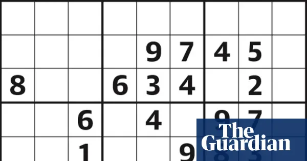 Hard Sudoku puzzle number 7,176 — I.guim.co.uk