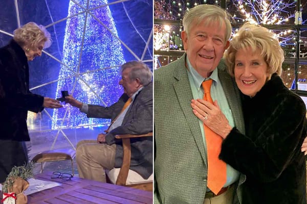 Neighbors of more than 40 years get engaged at Lexington winter village — People.com