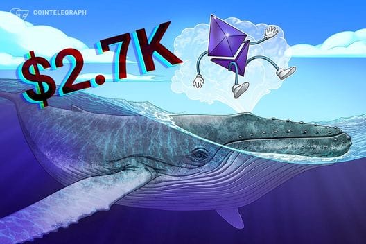 Ether falls below $3,000 as whales and institutions buy over $130M — Images.cointelegraph.com