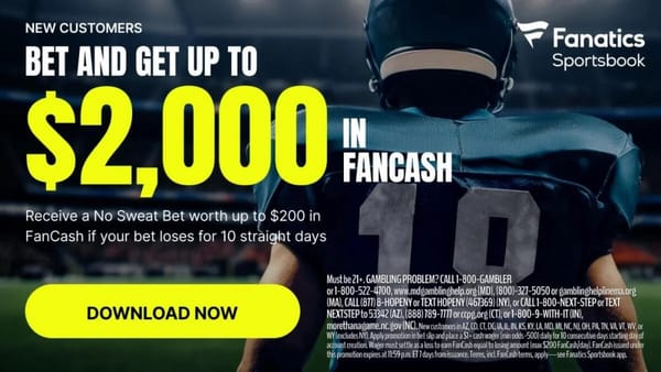Fanatics promo code CBSFAN offers up to $2,000 in No Sweat Bets — Sportshub.cbsistatic.com