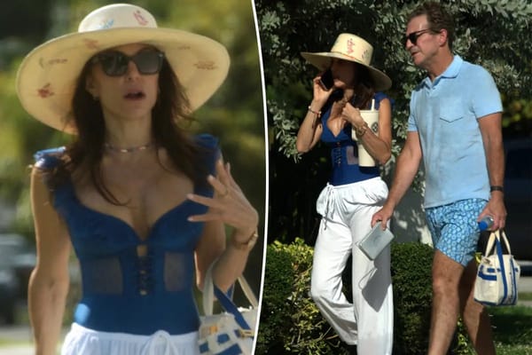 Bethenny Frankel spotted in blue bustier with mystery man in Miami — Pagesix.com