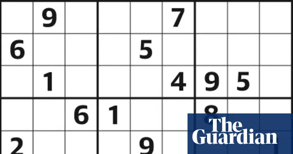 Sudoku puzzle 7,189 — medium — I.guim.co.uk