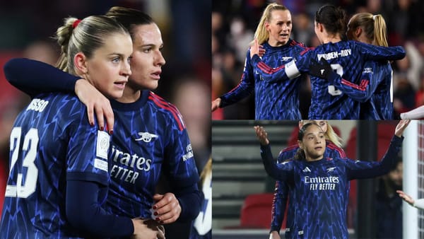 Arsenal thrash AS FAR 6-0 — Russo brace sends Gunners to Champions Cup final — Assets.goal.com