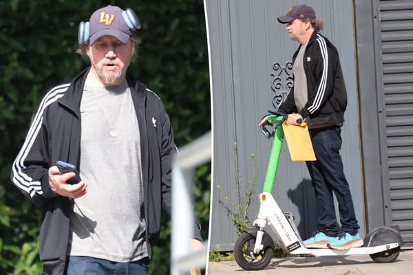Jamie Kennedy shows new look while scooting on Sunset Boulevard in LA — Pagesix.com