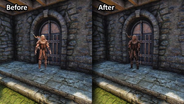 Skyrim mod fixes NPC 'fade' when opening doors — 1KB No Load Door NPC Fade — Cdn.mos.cms.futurecdn.net