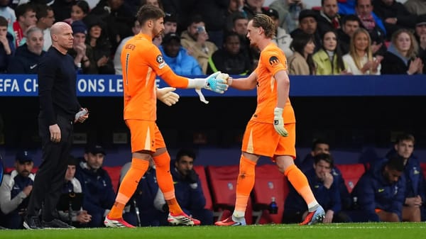 Kinsky substituted after 15 minutes; Vicario replaces him — Goal