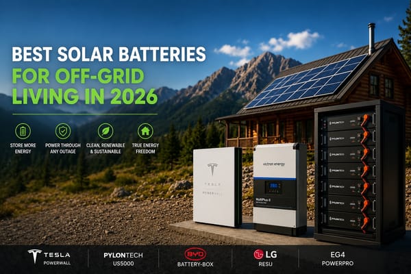 Best Solar Batteries for Off-Grid Living in 2026