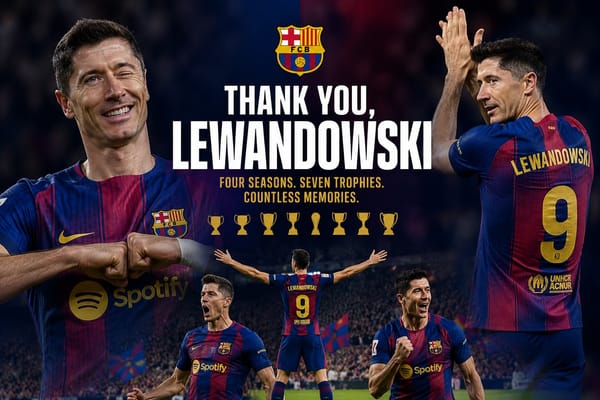 FC Barcelona Says Goodbye to Robert Lewandowski With Emotional Tribute Video