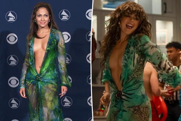 Costume designer used Booby Tape for Allie’s viral J.Lo dress — Pagesix