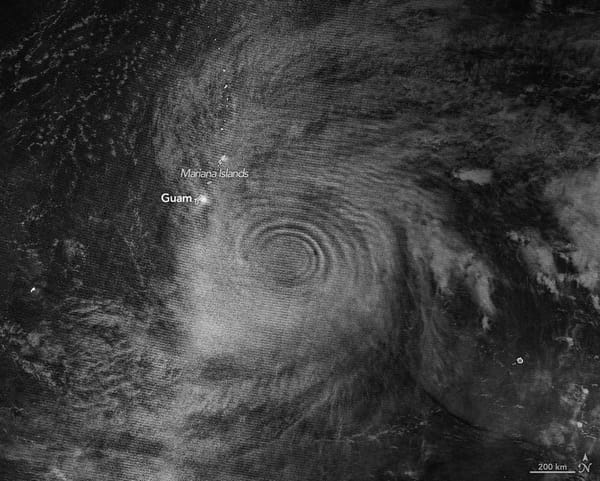 Gravity Waves Observed Above Super Typhoon Sinlaku — NASA Science