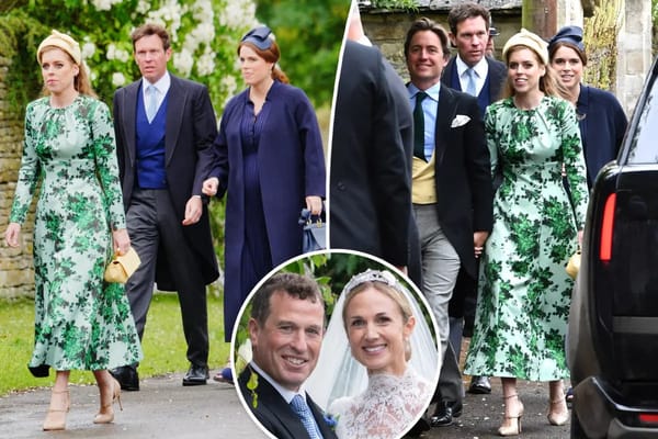 Beatrice and Eugenie reunite with royal family at cousin's wedding — Pagesix