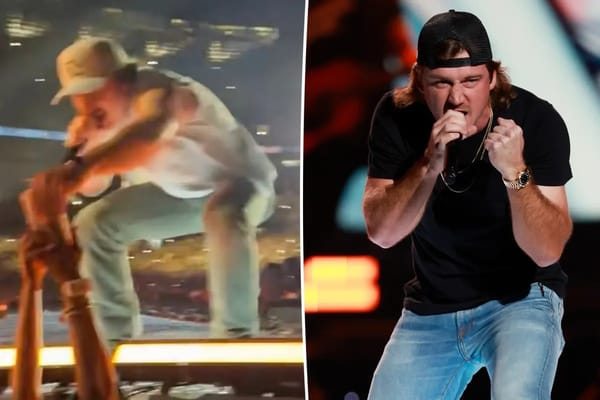 Morgan Wallen rips phone from security guard, throws it across stage — Pagesix