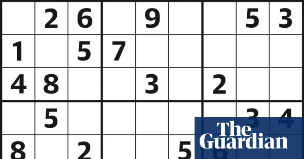 Sudoku 7,340 easy — Lifestyle | The Guardian