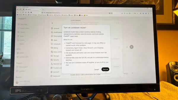 ChatGPT's Lockdown mode limits data theft but restricts live web access — Latest news