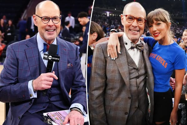 Taylor Swift crowns Ernie Johnson 'the coolest grandpa' with courtside pic — Pagesix