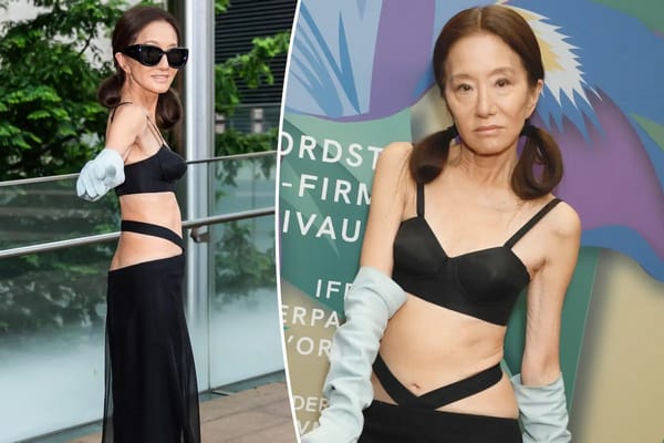 Vera Wang, 76, debuts bra top and low-slung skirt at Fragrance Awards — Pagesix