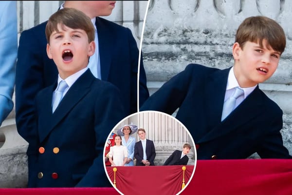 Prince Louis steals the show yet again with cheeky Trooping the Colour antics — Pagesix