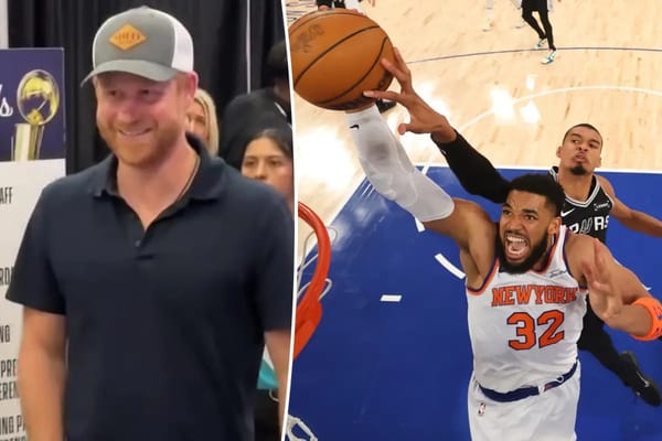Prince Harry makes surprise solo appearance at Knicks vs. Spurs game — Pagesix