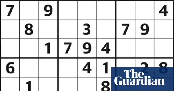 Sudoku 7,349 medium — Lifestyle | The Guardian