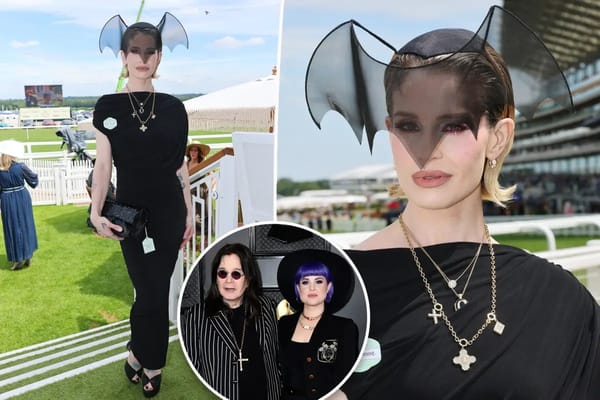 Kelly Osbourne honors late dad Ozzy with bat-shaped fascinator at Royal Ascot — Pagesix