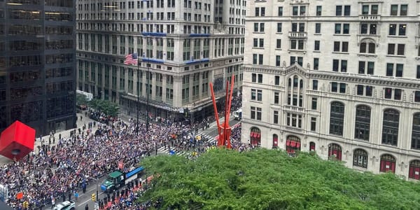 The hottest office perk in NYC today: a front-row view of the Knicks parade — Businessinsider