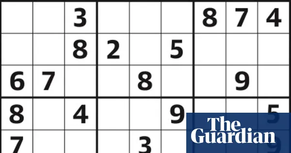 Sudoku 7,351 hard — Lifestyle | The Guardian