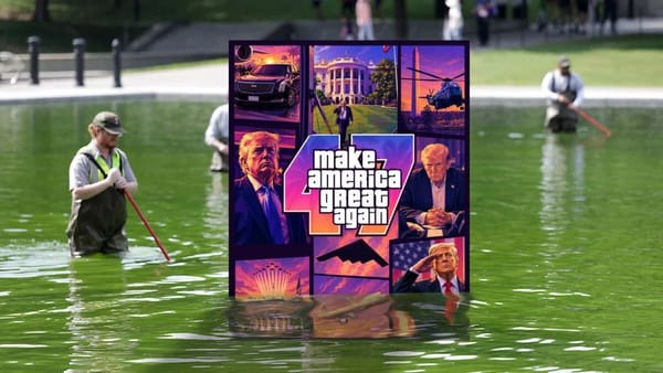 White House posts GTA 6 meme as Reflecting Pool turns green — Kotaku