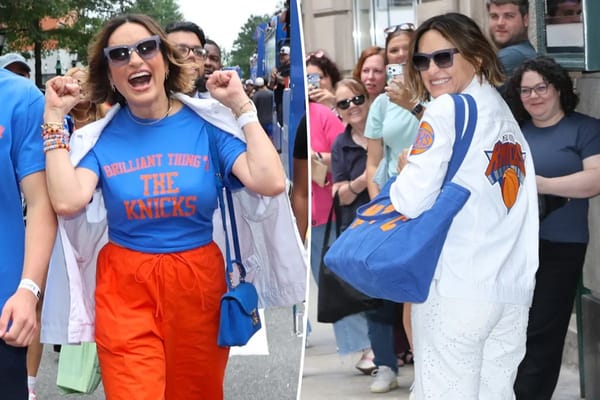 Mariska Hargitay's custom canvas Knicks tote is a stylish way to celebrate NYC — Pagesix