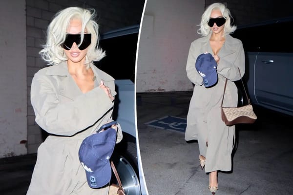 Kim Kardashian debuts bleached blond hair in Los Angeles — Pagesix