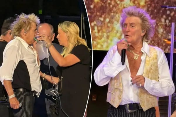 Rod Stewart uses oxygen onstage after nearly fainting in Utah — Pagesix