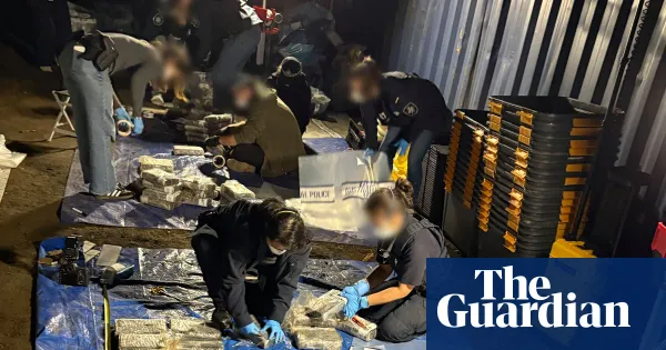 Almost three tonnes of cocaine found buried at Sydney property — World news | The Guardian
