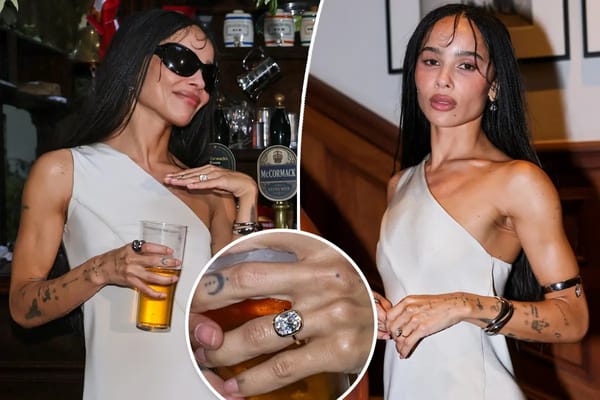 Zoë Kravitz showcases massive engagement ring from Harry Styles — Pagesix