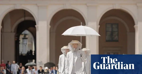 Behold the sunbrella, fashion’s stealth accessory for a heatwave — Lifestyle | The Guardian