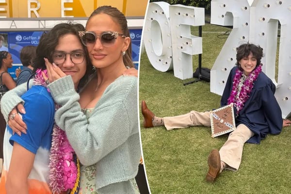 Jennifer Lopez shares photos from twins' graduations after one adopts new name — Pagesix